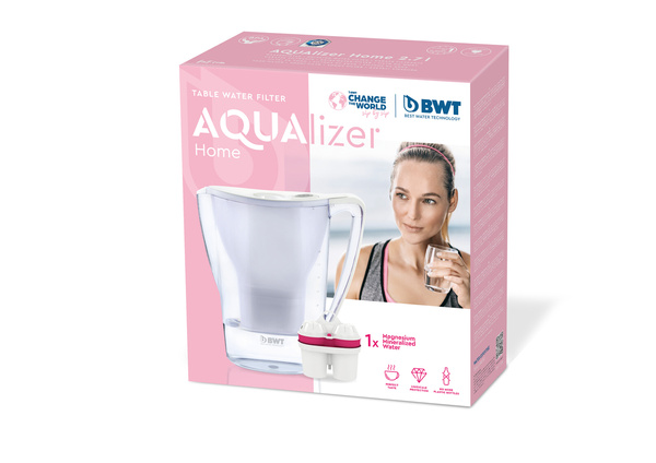 Dzbanek filtrujący wodę BWT Aqualizer Home 2.7L Niebieski - manualny z wkładem Mg2+