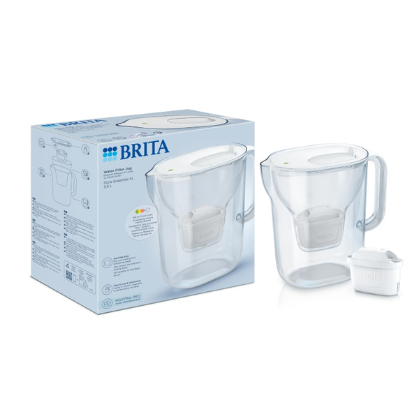 Dzbanek filtrujący BRITA Style Essential XL 3,6 L + wkład MAXTRA PRO Pure Performance - Biały