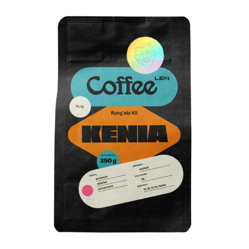 Kawa ziarnista Leń Coffee Kenia Rungeto Kii 250g – NIEDOSTĘPNY
