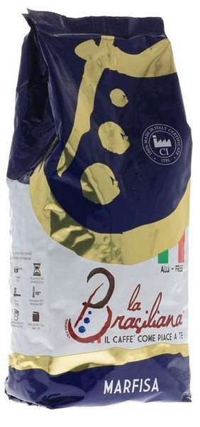 ZESTAW Kawa ziarnista La Brasiliana Marfisa 1kg + Etno Cafe Italian Roast 1kg