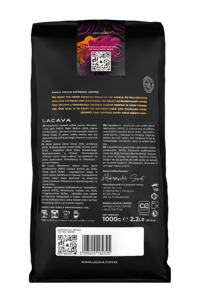 Kawa ziarnista LaCava Tanzania Ngila Estate Espresso 1kg – NIEDOSTĘPNY