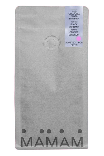 Kawa ziarnista MAMAM Colombia Santa Barbara Filter 250g – NIEDOSTĘPNY