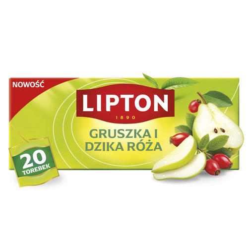 Herbata owocowa Lipton Gruszka i dzika róża 20 torebek