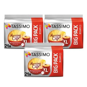 ZESTAW - Kapsułki Tassimo Morning Cafe Strong & Intense XL 3x21 szt.