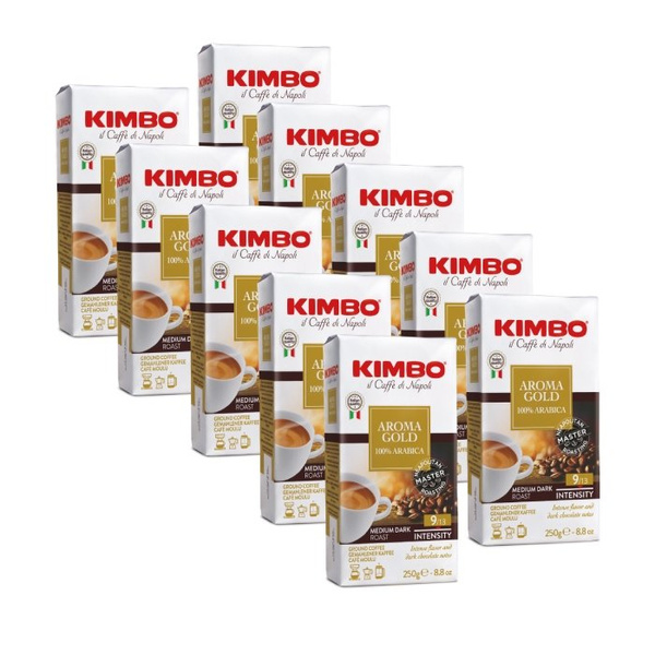 ZESTAW - Kawa mielona Kimbo Aroma Gold 10x250g
