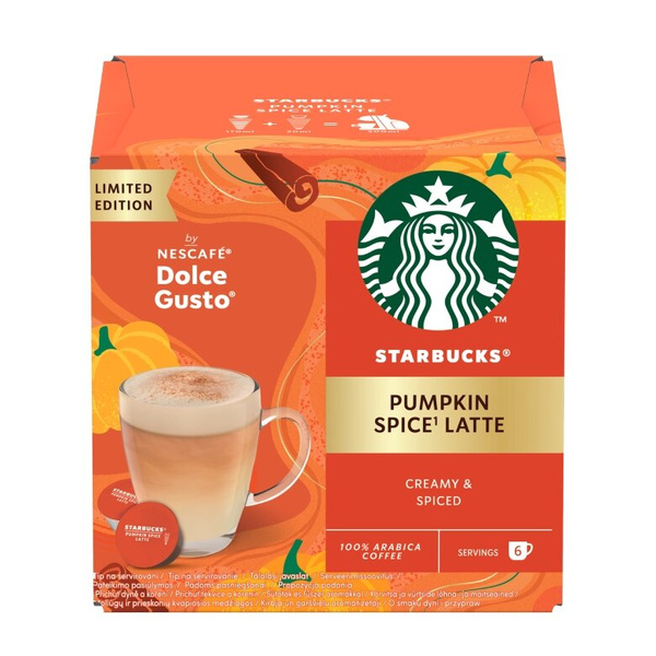 Kapsułki Nescafé Dolce Gusto STARBUCKS® Pumpkin Spice Latte 12 sztuk