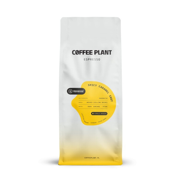 Kawa ziarnista COFFEE PLANT Spicy Caramel Shot 1kg - NIEDOSTĘPNY