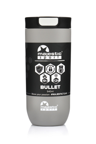 Kubek termiczny Majestic Sport Bullet 540 ml - Szary