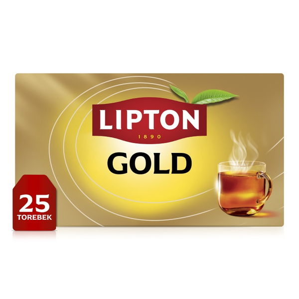 Herbata czarna aromatyzowana Lipton Gold Tea 37,5 g - 25 torebek