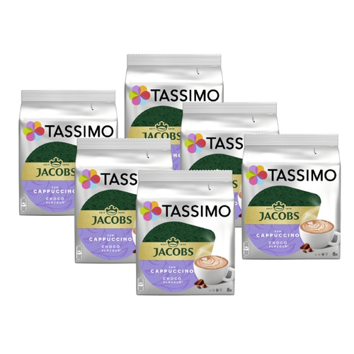 ZESTAW - Kapsułki Tassimo Jacobs Cappuccino Choco 6x8 szt.