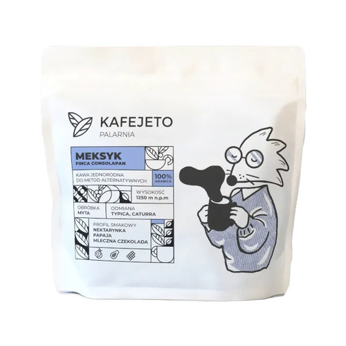 Kawa ziarnista Kafejeto Palarnia Meksyk Finca Consolapan 250g – NIEDOSTĘPNY - opinie w konesso.pl