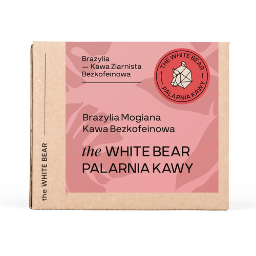 Kawa ziarnista The White Bear Brazylia Mogiana Decaf 250g - kawa bezkofeinowa