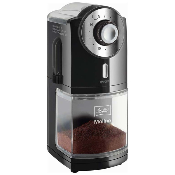 Młynek do kawy Melitta 1019-02 Molino - Czarny – NIEDOSTĘPNY