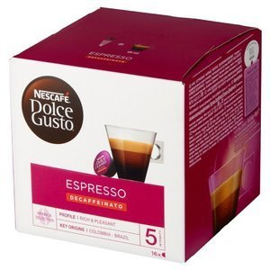 Kapsułki Nescafé Dolce Gusto Espresso Decaffeinato 16 sztuk - NIEDOSTĘPNY