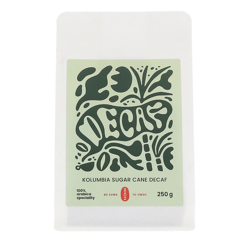 Kawa ziarnista Zao Coffee Kolumbia Sugar Cane Decaf 250g – NIEDOSTĘPNY