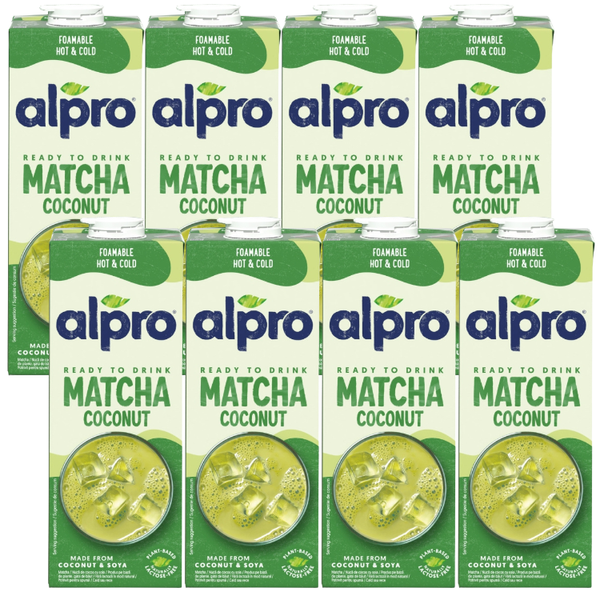 ZESTAW - Napój ALPRO Matcha Ready To Drink 8x1L