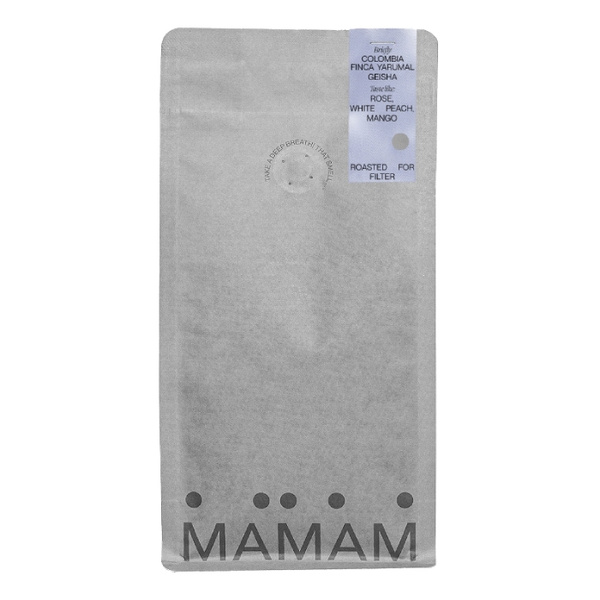 Kawa ziarnista MAMAM Kolumbia Finca Yarumal Geisha Filtr 200g