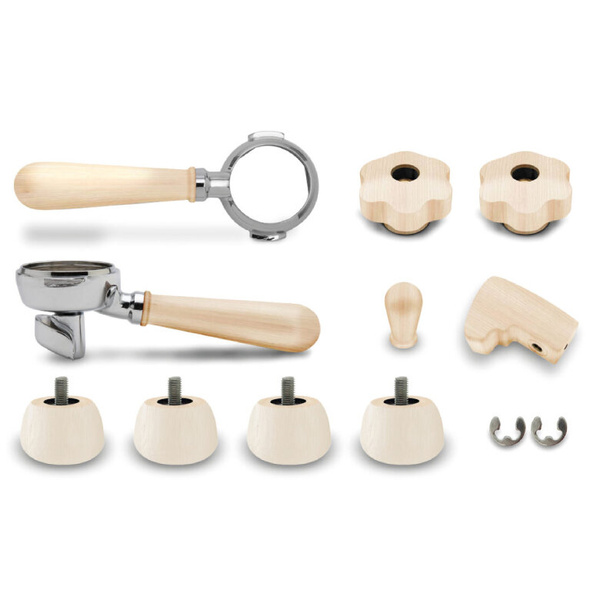 Zestaw uchwytów i nóżek do ekspresu Lelit Bianca PLA2204 - Drewno klonowe