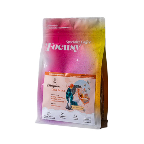 Kawa ziarnista Focusy ETIOPIA Daye Bensa - kwiatowy przelew 250g