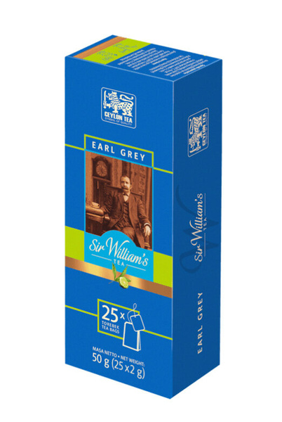 OUTLET - Czarna herbata Sir Williams London Tea Earl Grey 25x2g