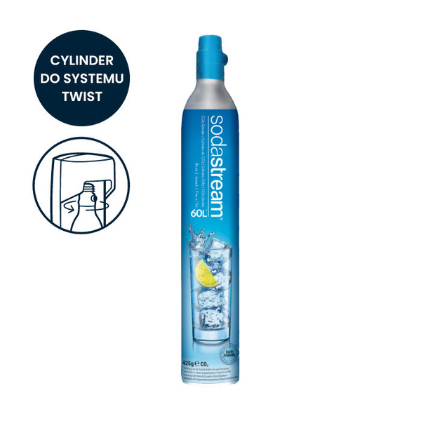 Cylinder SodaStream Twist - niebieski nabój z gazem CO2 – NIEDOSTĘPNY