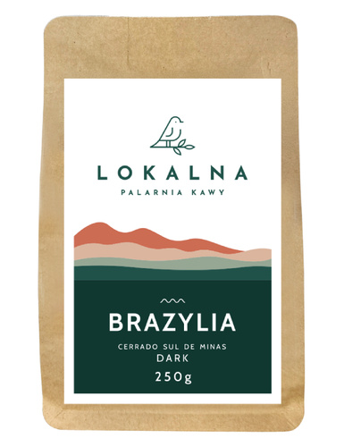 Kawa ziarnista Lokalna Palarnia Kawy Brazylia Dark 250g