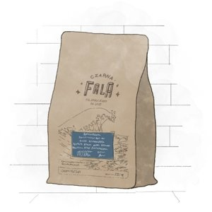 Kawa ziarnista Czarna Fala Peru Cusco ESPRESSO 250g - opinie w konesso.pl