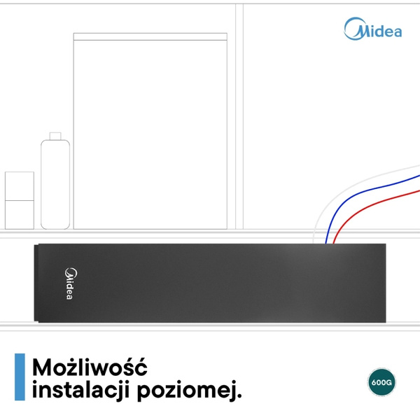 Filtr odwróconej osmozy bez zbiornika 600GPD Midea CWRC600-A106 z WiFi