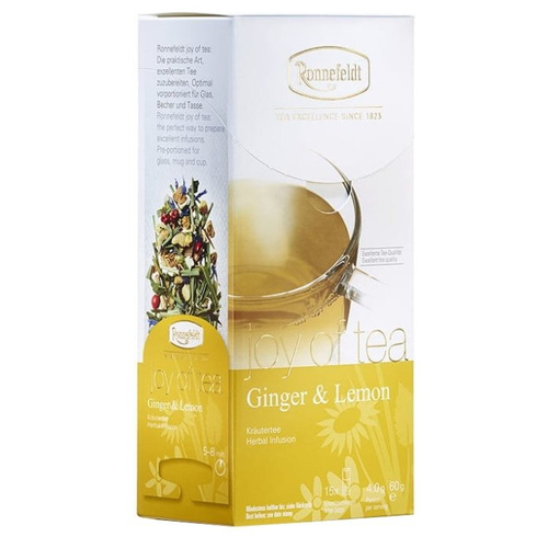 Ziołowa herbata Ronnefeldt Joy Of Tea Ginger & Lemon 15x4g