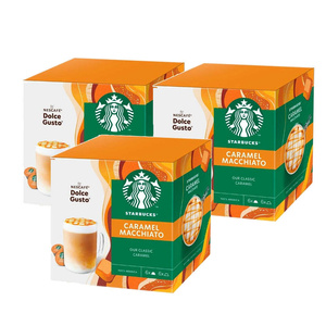 ZESTAW Kapsułki Nescafé Dolce Gusto STARBUCKS® Caramel Macchiato 3x12 sztuk