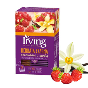 Herbata czarna Irving poziomkowa z wanilią 20x1,5g