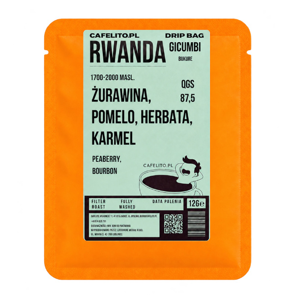 Drip Bag Cafelito Rwanda Gicumbi 12g