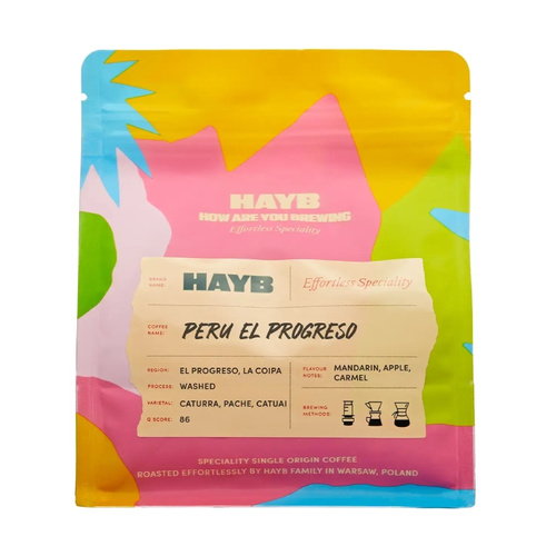 Kawa ziarnista HAYB Peru El Progreso 250g - opinie w konesso.pl