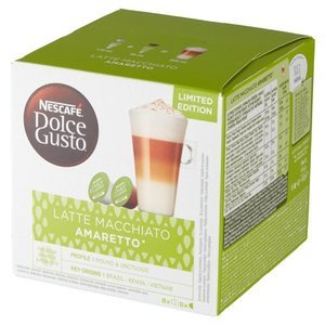 Kapsułki Nescafé Dolce Gusto Latte Macchiato Amaretto 16 sztuk - NIEDOSTĘPNY  - opinie w konesso.pl