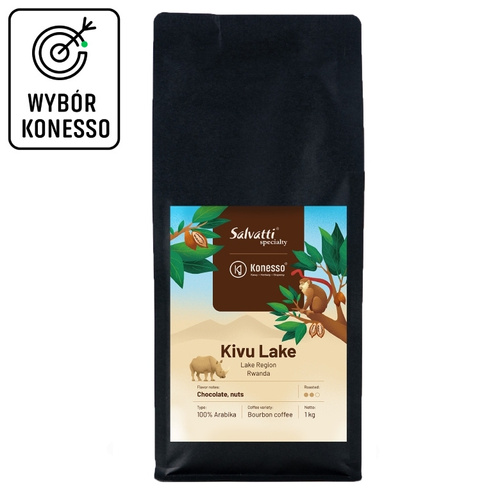 Kawa ziarnista Salvatti Rwanda Kivu Lake 1kg - opinie w konesso.pl