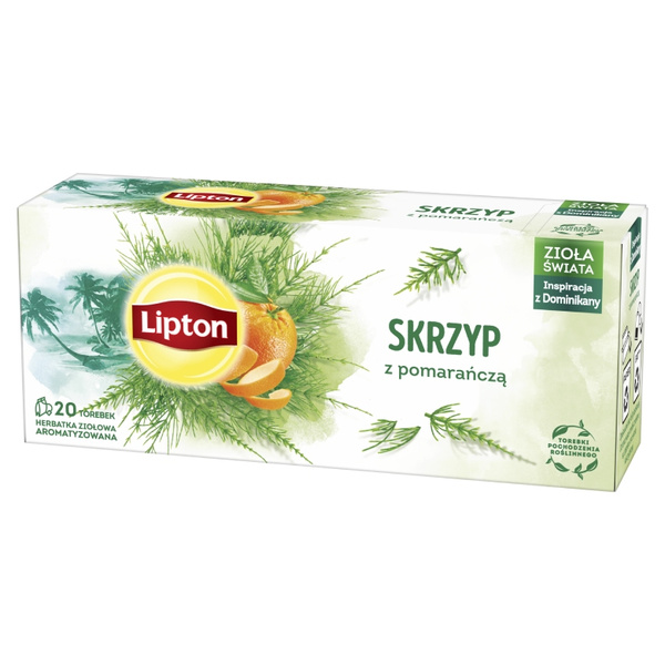 Herbatka ziołowa aromatyzowana Lipton Skrzyp z pomarańczą 20x1g