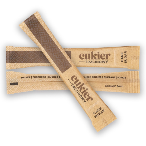 Cukier trzcinowy w paluszkach - 500x5g