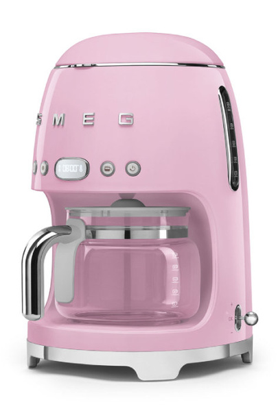 Przelewowy ekspres do kawy Smeg DCF02PKEU - Różowy