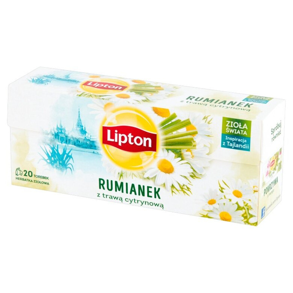 Herbatka ziołowa Lipton Rumianek z trawą cytrynową 20x1g