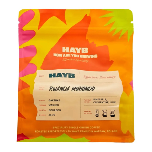 Kawa ziarnista HAYB Rwanda Muhondo FILTR 250g – NIEDOSTĘPNY