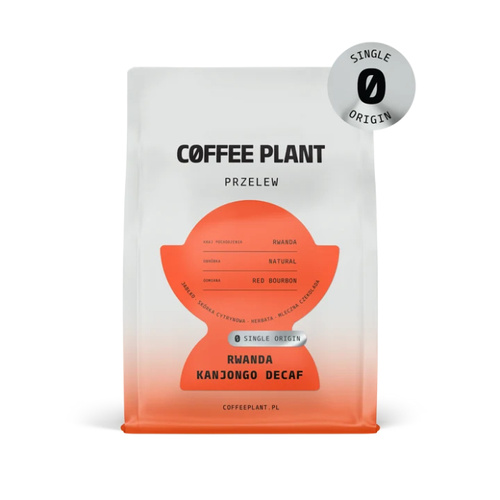 Kawa ziarnista COFFEE PLANT Rwanda Kanjongo Decaf 250g