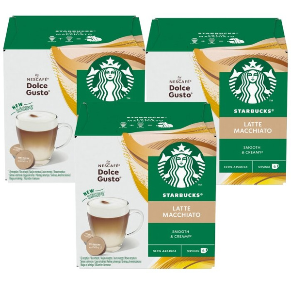ZESTAW Nescafé Dolce Gusto STARBUCKS® Latte Macchiato 3x12 sztuk
