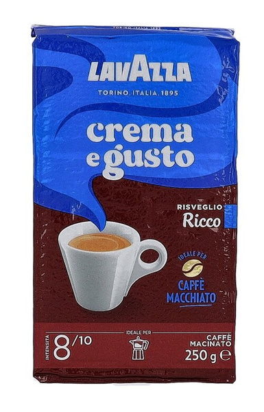 OUTLET - Kawa mielona Lavazza Crema e Gusto Ricco 250g