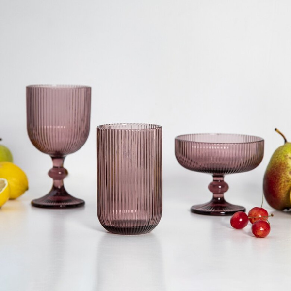 Zestaw 6 szklanek do napojów Altom Selena 430 ml - Różowe