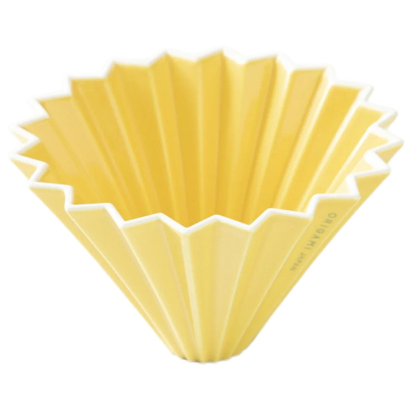 Ceramiczny Origami Dripper M - Żółty