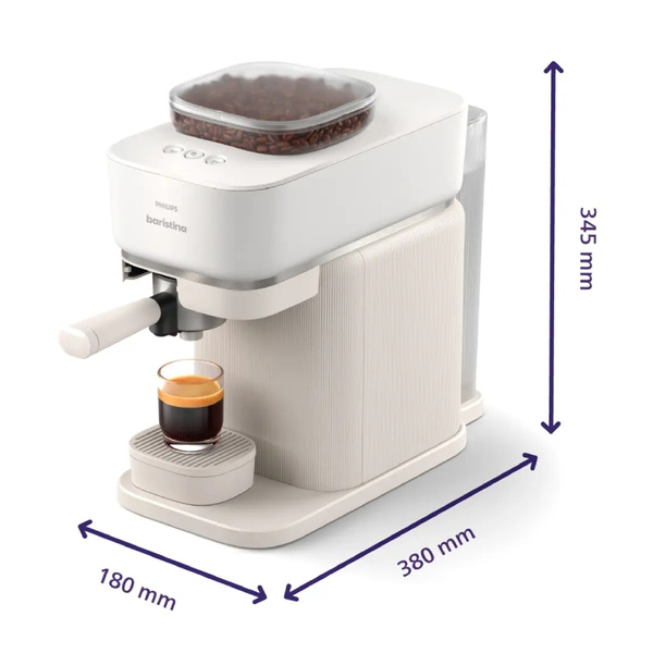Ekspres do kawy Philips Baristina BAR300/03 - Mleczna Biel