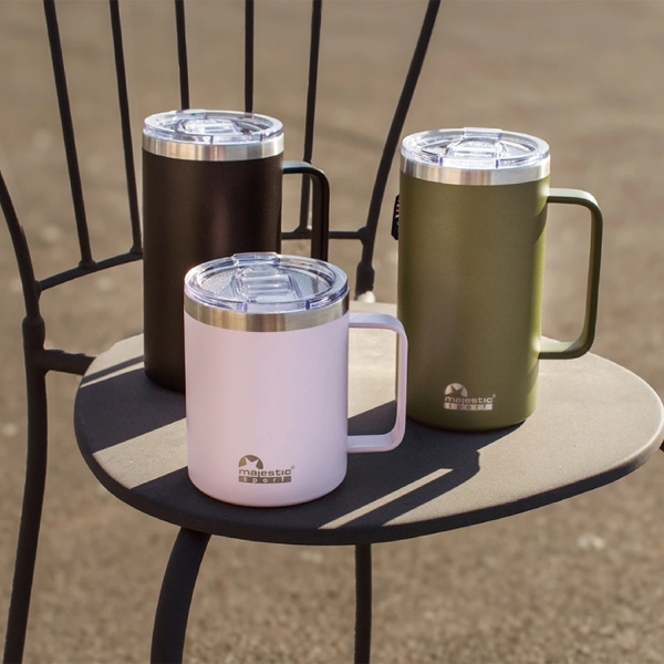 Kubek termiczny Majestic Sport Gump 650 ml - Czarny