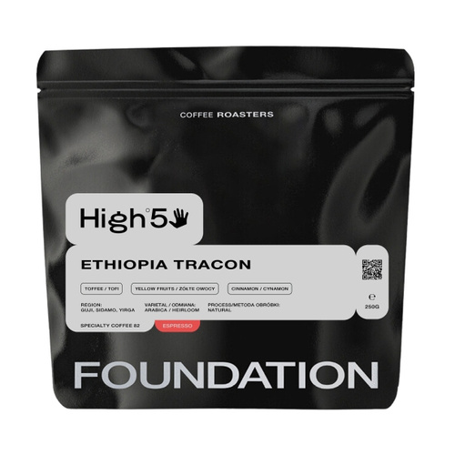 Kawa ziarnista Foundation Coffee Roasters High5 Ethiopia Tracon Espresso 250g
