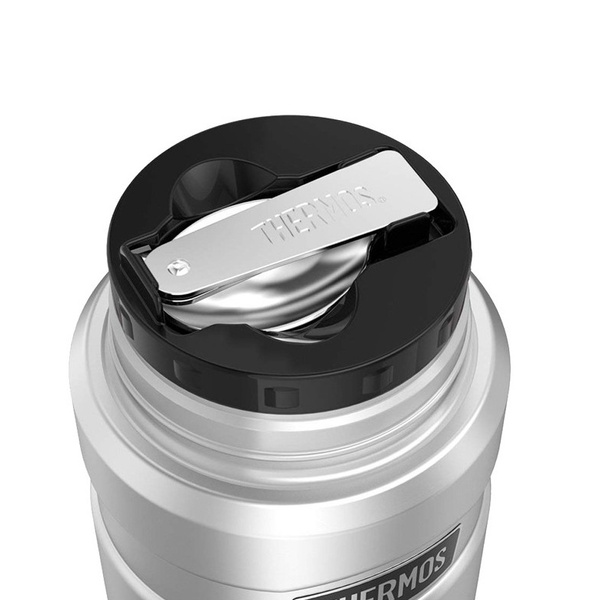 Termos obiadowy ze składaną łyżką Thermos 470ml - Stalowy