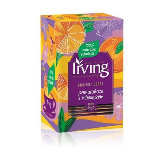 Herbatka owocowa Irving Hibiskus i pomarańcza 20x2g
